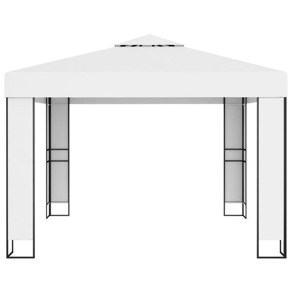 Gazebos & Pergolas Gazebo With Double Roof 3X3 M White