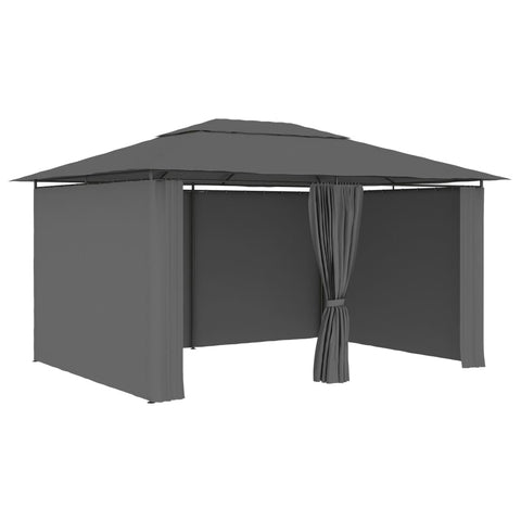 Marquees Garden Marquee With Curtains 4X3 Anthracite