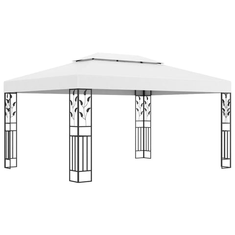 Gazebos & Pergolas Gazebo With Double Roof 3X4 M White