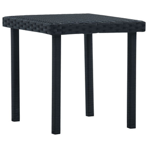 Patio & Garden Tables Garden Tea Table Black 40X40x40 Cm Poly Rattan