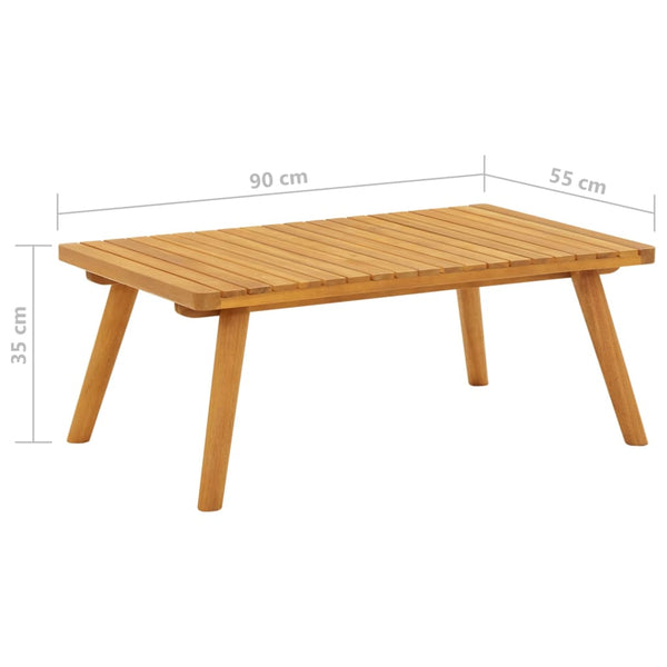 Coffee Tables Garden Coffee Table 90X55x35 Cm Solid Acacia Wood