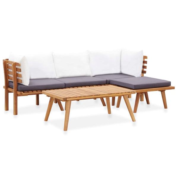 Patio Furniture Sets 5 Piece Garden Lounge Set Solid Acacia Wood