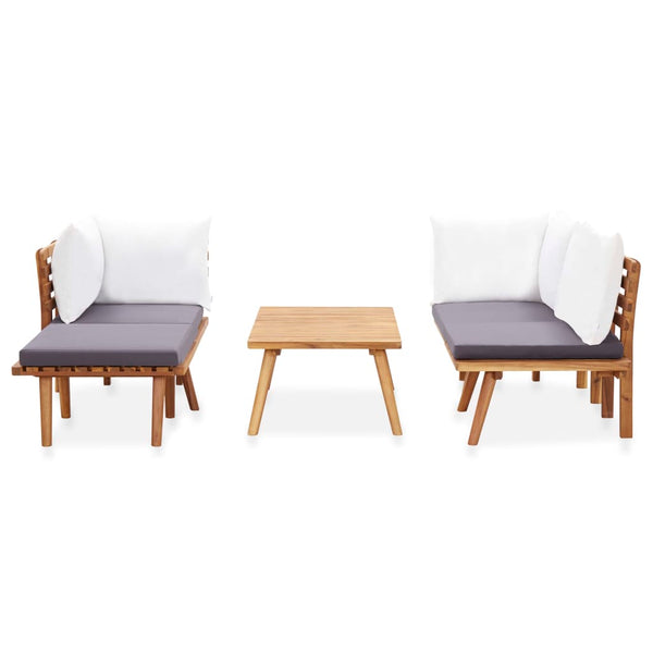 Patio Furniture Sets 5 Piece Garden Lounge Set Solid Acacia Wood