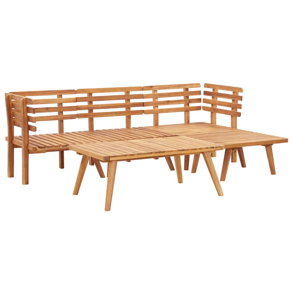 Patio Furniture Sets 5 Piece Garden Lounge Set Solid Acacia Wood