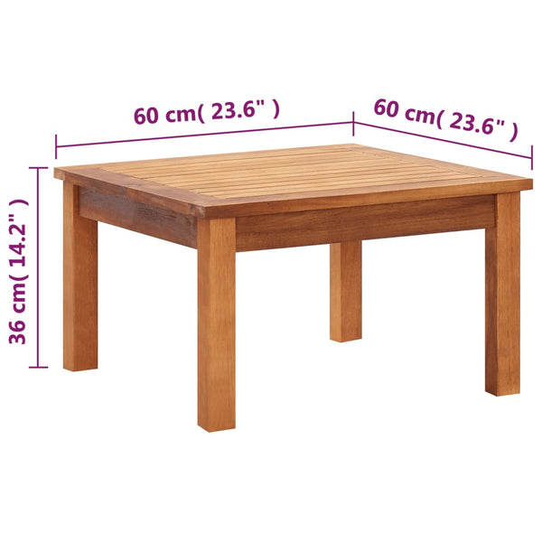 Coffee Tables Garden Coffee Table 60X60x36 Cm Solid Acacia Wood