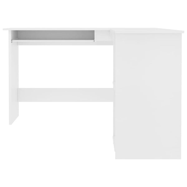 Home Office Desks L Shaped Corner Desk White 120X140x75 Cm Engineered Wood