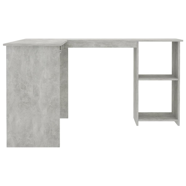 Home Office Desks L Shaped Corner Desk Concrete Grey 120X140x75 Cm Engineered Wood