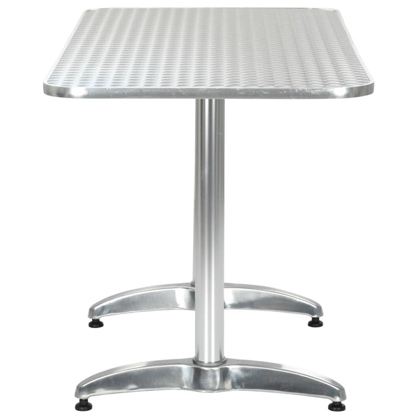 Patio & Garden Tables Garden Table Silver 120X60x70 Cm Aluminium