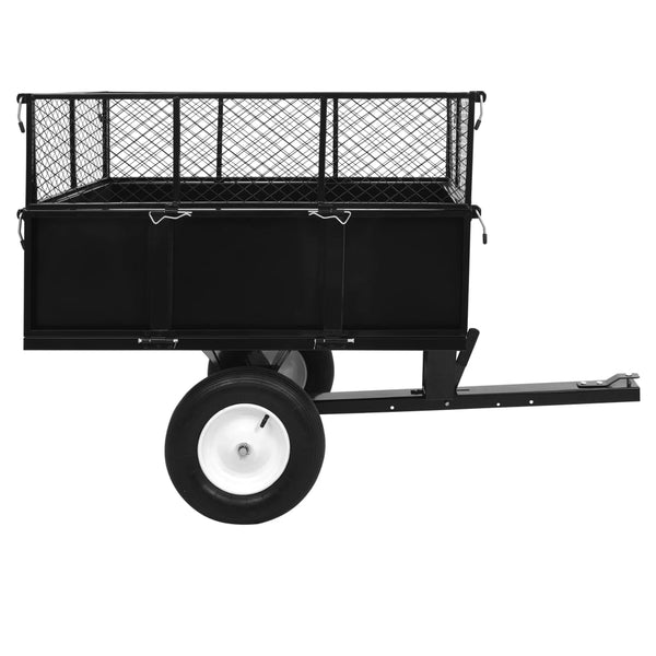 Wheelbarrows Carts Wagons Tipping Trailer For Lawn Mower 300 Kg Load