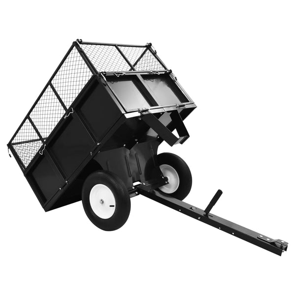 Wheelbarrows Carts Wagons Tipping Trailer For Lawn Mower 300 Kg Load