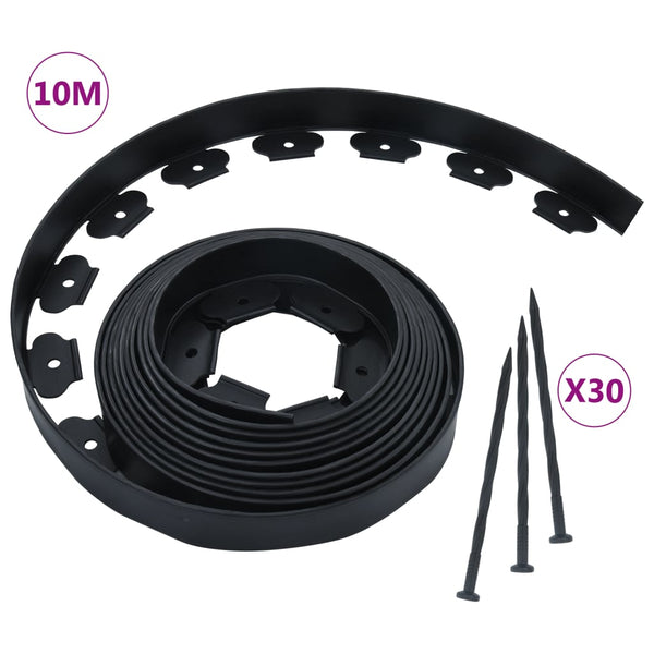 Garden Edging & Borders Flexible Lawn Edging With 30 Pegs 10 M 5 Cm