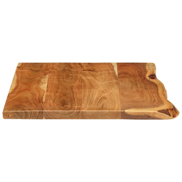 Bathroom Sinks Bathroom Vanity Top Solid Acacia Wood 100X52x2.5 Cm