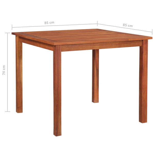 Patio & Garden Tables Garden Table 85X85x74 Cm Solid Acacia Wood