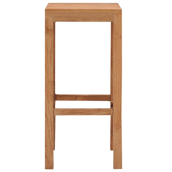 Benches Bar Stools Bar Stools 4 Pcs Solid Wood Teak