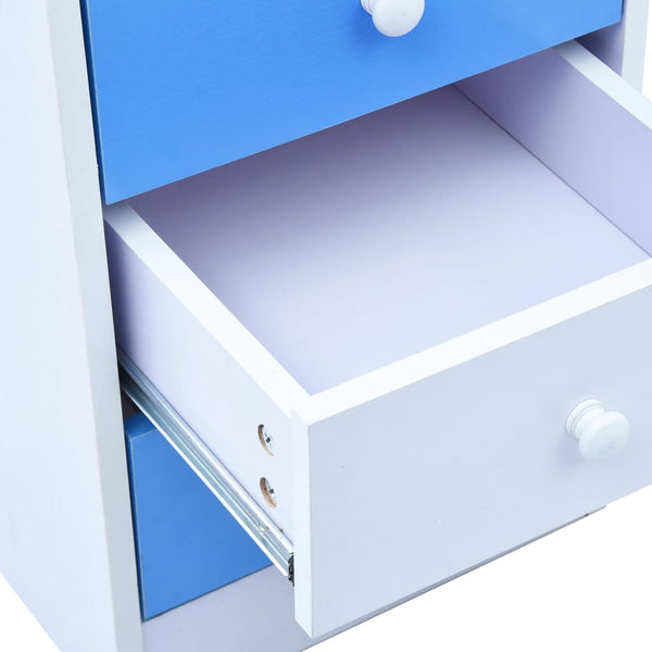 Home Office Desks Children Drawing Study Desk Tiltable Blue And White