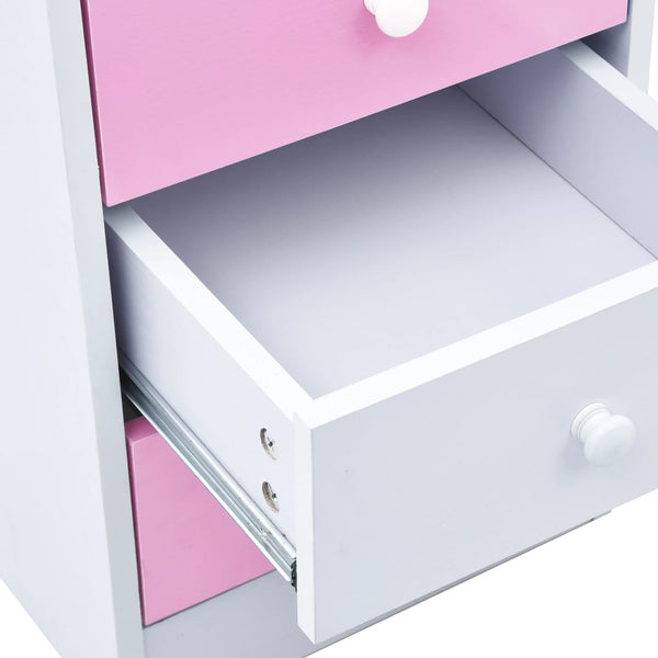 Home Office Desks Children Drawing Study Desk Tiltable Pink And White