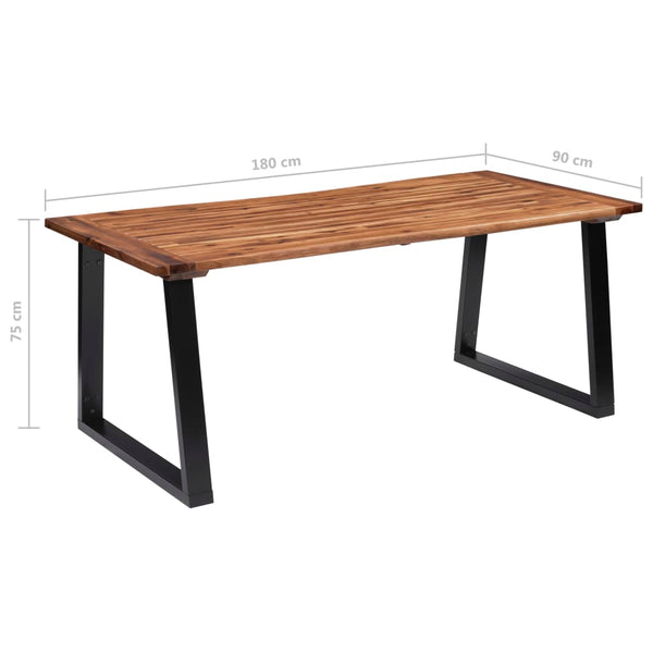 Dining Tables Dining Table Solid Acacia Wood 180X90 Cm