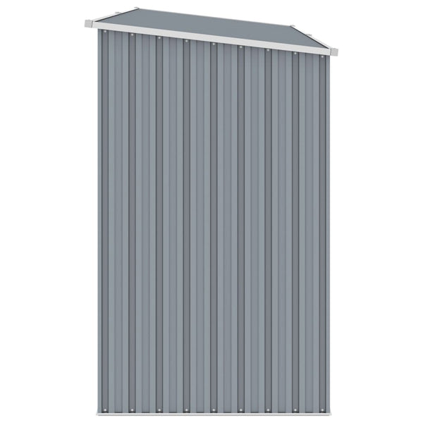 Sheds Summerhouses Carports Garden Firewood Shed Grey 245X98x159 Cm Galvanised Steel