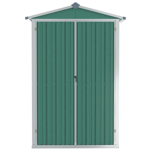 Sheds Summerhouses Carports Garden Shed 116X45x175 Cm Galvanised Steel