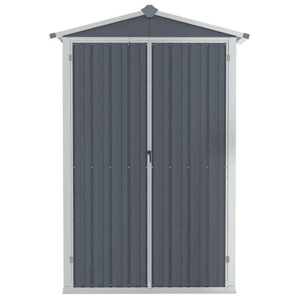 Sheds Summerhouses Carports Garden Shed Grey 116X45x175 Cm Galvanised Steel