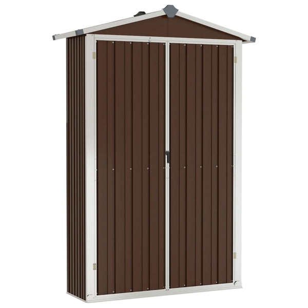 Sheds Summerhouses Carports Garden Shed 116X45x175 Cm Galvanised Steel