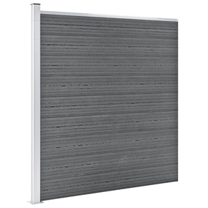 Fence Panels Garden Fence Wpc 175X186 Cm Grey