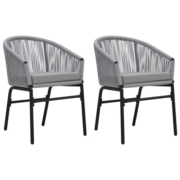 Patio Chairs Garden Chairs 2 Pcs Pe Rattan