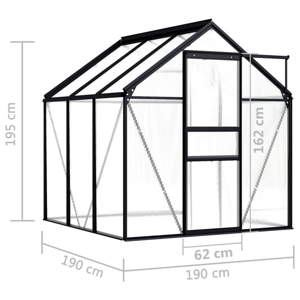 Greenhouses Greenhouse Anthracite Aluminium 3.61 M