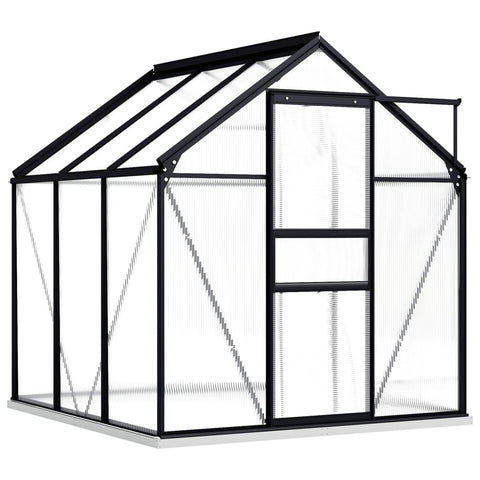 Greenhouses Greenhouse With Base Frame Anthracite Aluminium 3.61 M