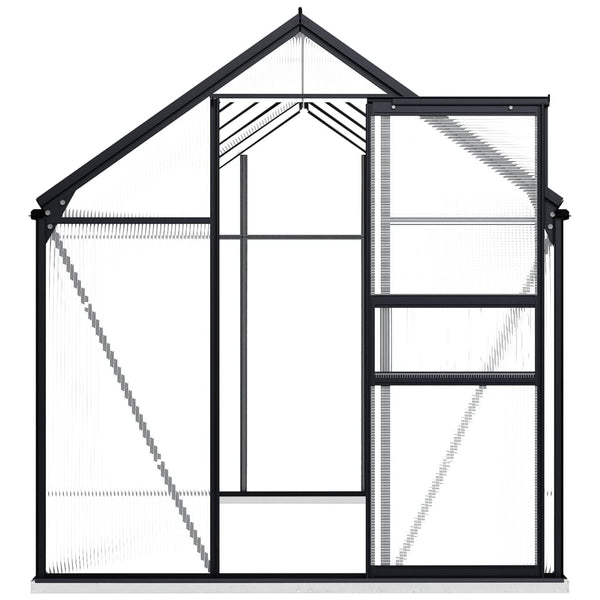 Greenhouses Greenhouse With Base Frame Anthracite Aluminium 5.89 M