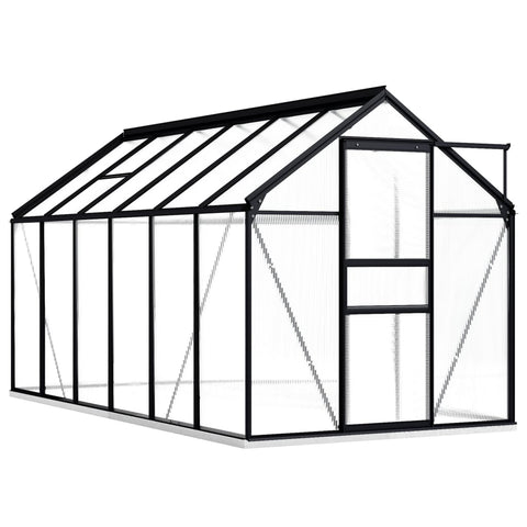 Greenhouses Greenhouse With Base Frame Anthracite Aluminium 7.03 M