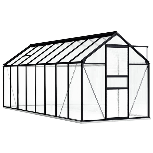 Greenhouses Greenhouse With Base Frame Anthracite Aluminium 9.31 M