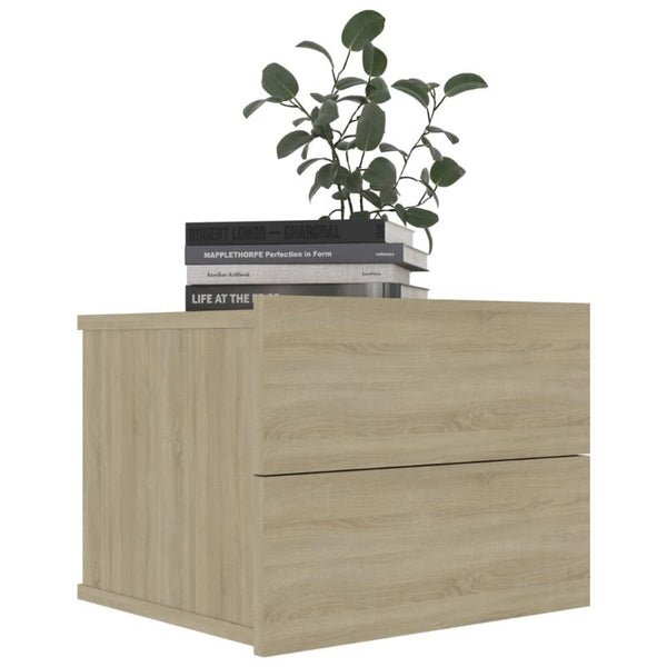 Bedside Tables Bedside Cabinet Sonoma Oak 40X30x30 Cm Engineered Wood