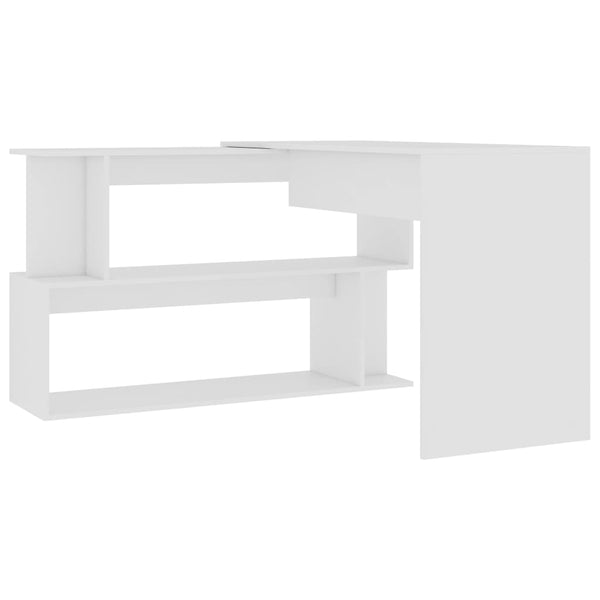 Home Office Desks Corner Desk White 200X50x76 Cm Engineered Wood