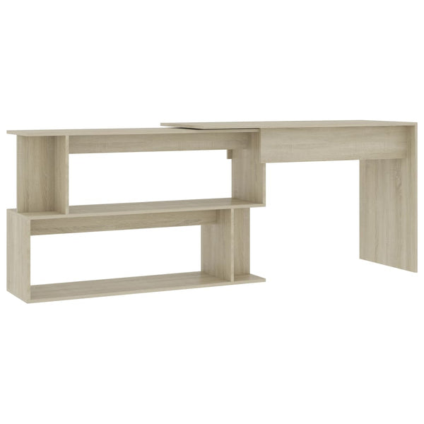 Home Office Desks Corner Desk Sonoma Oak 200X50x76 Cm Engineered Wood