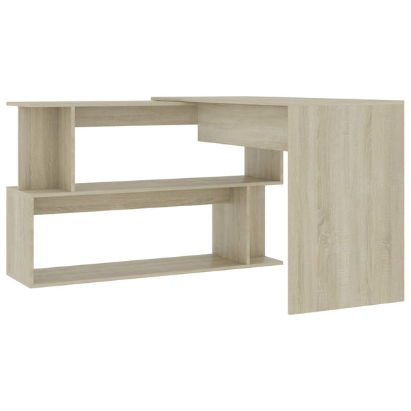 Home Office Desks Corner Desk Sonoma Oak 200X50x76 Cm Engineered Wood