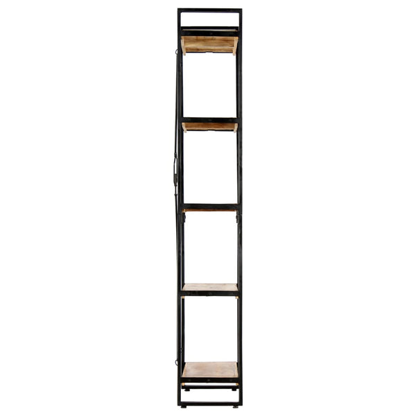 Bookshelves 5 Tier Bookcase 60X30x180 Cm Solid Mango Wood