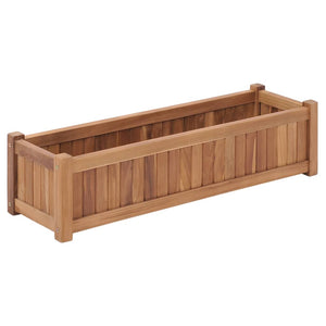 Raised Garden Beds Raised Bed 100X30x25 Cm Solid Teak Wood