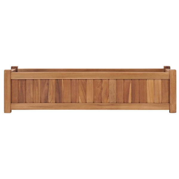 Raised Garden Beds Raised Bed 100X30x25 Cm Solid Teak Wood