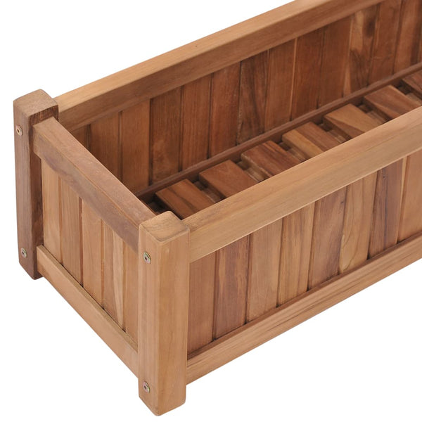 Raised Bed 100X30x25 Cm Solid Teak Wood