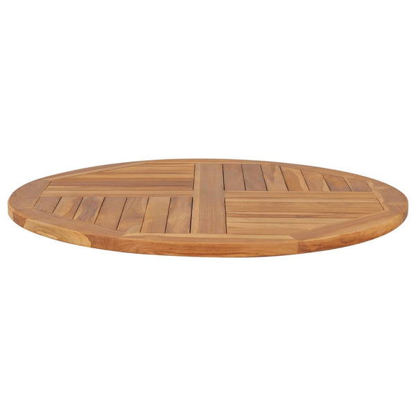 Dining Tables Table Top Solid Teak Wood Round 2.5 Cm 90