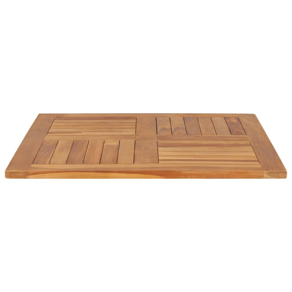 Dining Tables Table Top Solid Teak Wood Square 80X80x2.5 Cm