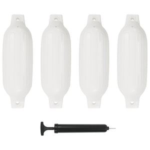 Boat Fender 4 Pcs White Pvc