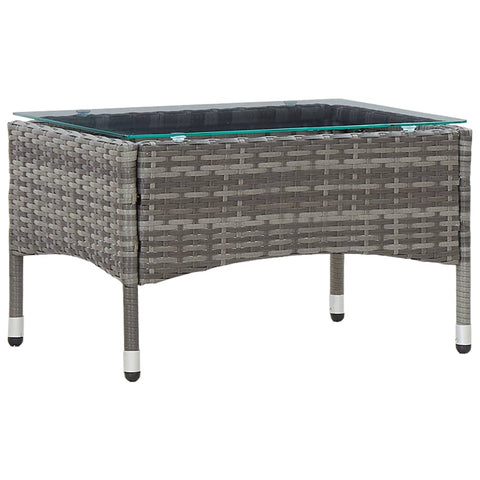 Coffee Tables Coffee Table Grey 60X40x36 Cm Poly Rattan