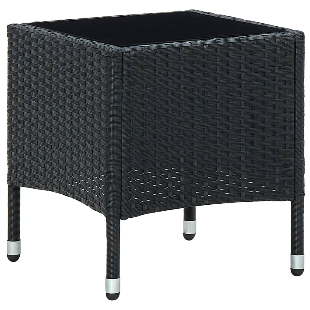 Patio & Garden Tables Garden Table Black 40X40x45 Cm Poly Rattan