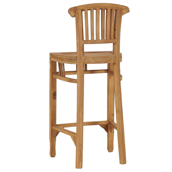 Benches Bar Stools Bar Stool Solid Teak Wood