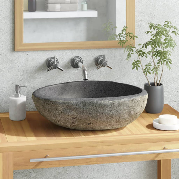 Bathroom Sinks Basin River Stone Oval 29 38 Cm