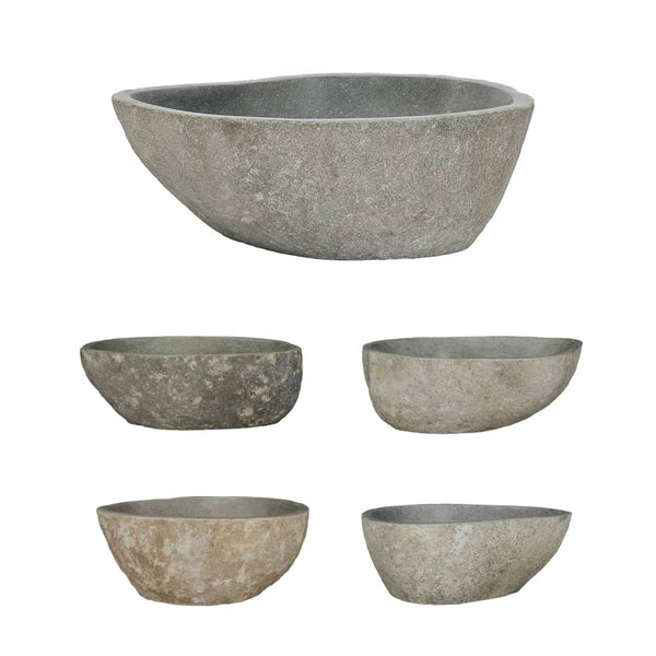 Kitchen Sinks Basin River Stone Oval 37 46 Cm