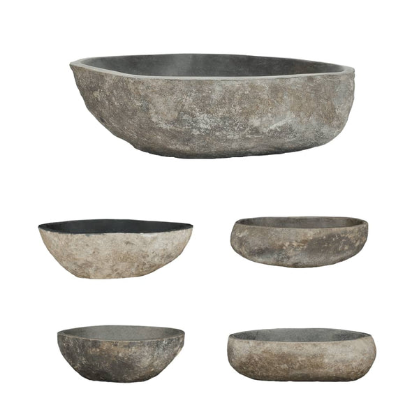 Bathroom Sinks Basin River Stone Oval 45 53 Cm