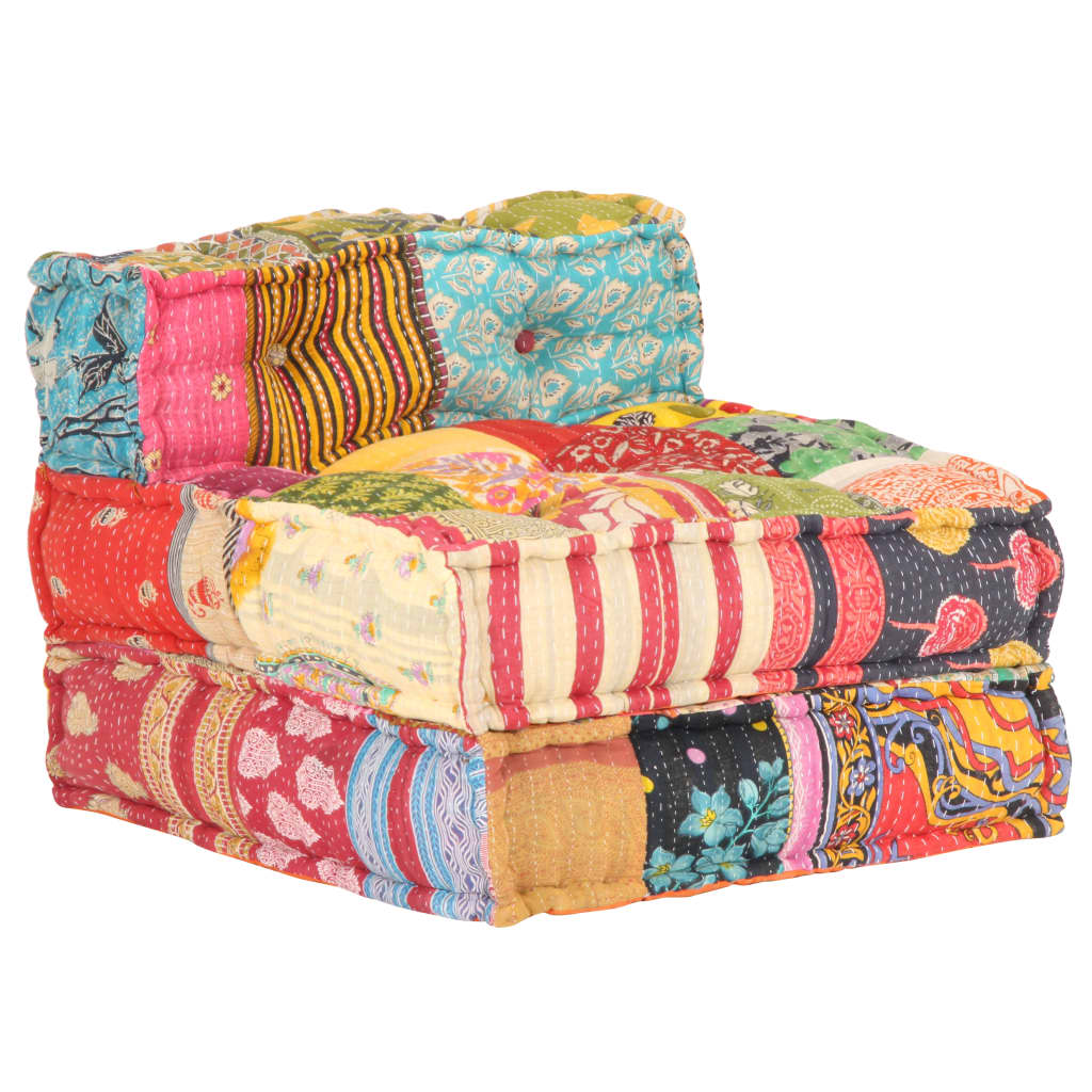 Ottomans, Footstools & Poufs Modular Pouffe Patchwork Fabric